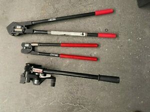 3pc  Strapping Banding Tool Machine Tensioner Crimper Set, Heavy Duty 3/4&#034;