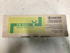 Kyocera Mita Genuine OEM TK582Y  Yellow Toner Cartridge 2.8K yield