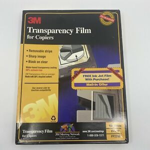 3M Transparency Film for Copiers • 8.5&#034;x11&#034; • PP2200 • 100 Sheets