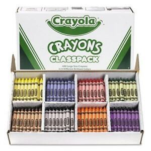 Crayola Classpack Regular Crayons, 50 Each of 8 Colors, 400/Box (CYO528038)
