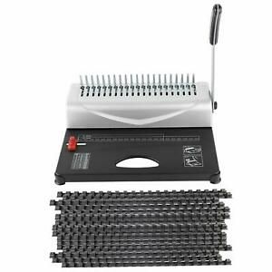 Comb Binding Machine 450 Sheet 21 Hole Manual Paper Punch 100pcs Binding Spines