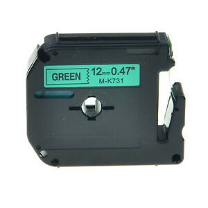 1PK Black on Clear Label Tape For Brother M-K731 MK731 M731 P-touch PT-100 1/2&#039;&#039;