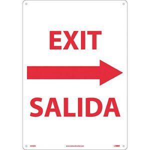 NMC M698RC Exit Sign, English, Spanish