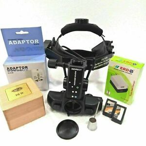 Indirect LED Ophthalmoscope Wireless With Accessories &amp; 20 D Lens