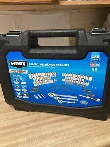 Hart 180 Piece Mechanics Tool Set w/Hard Plastic Carrying Case