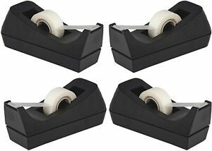 Desktop Tape Dispenser - Non-Skid Base - Weighted Tape Roll Dispenser - Perfect