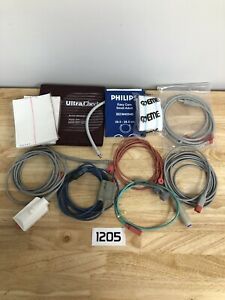 Philips FM50 Fetal Monitor Accessories Lot (B1205)