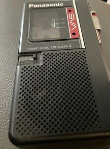 PANASONIC Microcassette Recorder Model Number RN-125 Black.