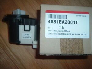 WASHER DRAIN PUMP &amp; MOTOR ASSEMBLY 4681EA2001T FOR LG &amp; KENMORE