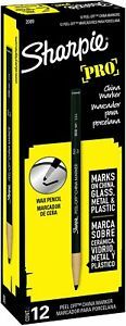 Sharpie PEEL-OFF Marker China, China Marker Bullet, 12 Pack, Black (2089) 1