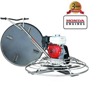 Concrete Power Trowel 13HP Honda 46&#034; Combo Blade Float Pan Screed Edge Cement