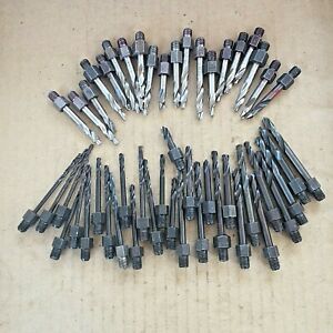 Aircraft Tools(30)1/4-28 Thread Drill Bits:40,30,20,13,10+(20)Step Bits    NTB-6