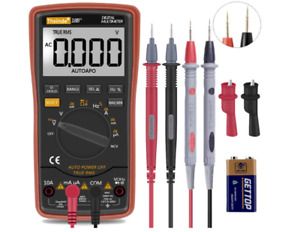 Digital Multimeter Auto Ranging TRMS 6000 AC DC Voltage Alert Amp Ohm Diod