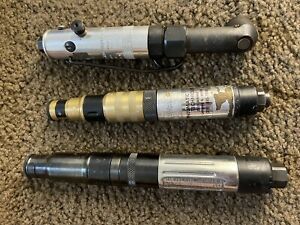 Set of Three Pneumatic Screwdrivers - Ingersoll, Cleco, Aro Corp