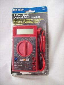 7 Function Digital Multimeter Cen-Tech New 90899