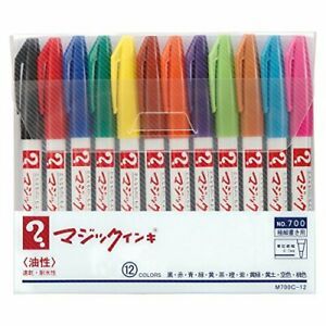 Magic ink oil-based pen No.700 superfine 12-color M700C-12