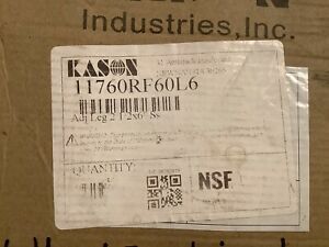 (4) Kason MANITOWOC 1760 Series, 2-1/2&#034; x 6&#034; Adjustable Legs, Stainless, 3/8&#034; St