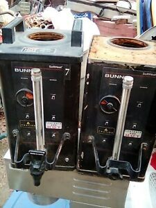 lot of 2 BUNN 1.5 Gallon 5.7L Commercial Coffee Server Black used