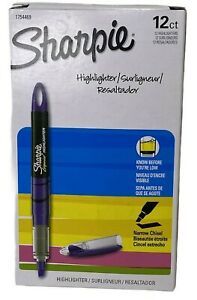 Sharpie Liquid Pen Style Highlighter, Narrow Chisel Fluorescent PURPLE, 12 Count