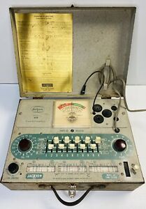 Vtg Jackson Mode 49 Vacuum Tube Tester Antique Ham Radio Test Equipment Meter