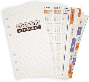 A6 Refill Paper Undated Planner with Dividers A6 Binder Paper Week of Month Plan