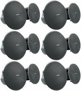 (12) Bose DM5C Black 50w 5.25&#034; Commercial In-Ceiling Speakers For Restaurant/Bar