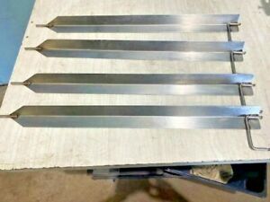 LOT OF 4 &#034;HOBART KA7E &#034;COMMERCIAL S.S. 26-1/4&#034;L &#034;VEE SPITS&#034; FOR ROTISSERIE OVEN