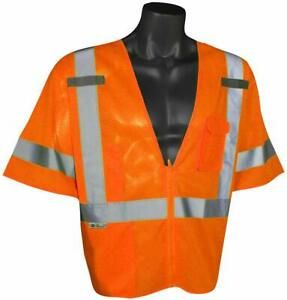 Radians SV3ZOM Size L/XL Orange/Silver Reflective Safety Vest