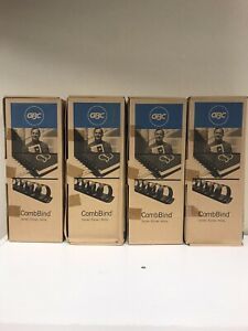 GBC 4000044 Binding Spine 3/8”, 100 pk. Sealed. New In Box. Color: Black