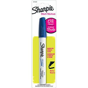 Sharpie 1875039 Uni Paint Marker, Regular Tip, Blue - Quantity 6