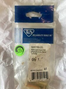T&amp;S Brass Eterna Hot Side Removeable Seat Barrel Insert 000788-20