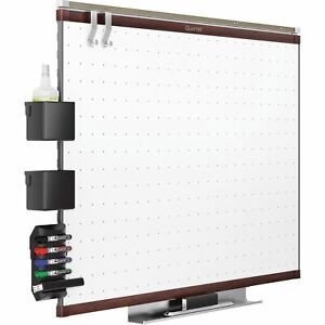 Quartet® Prestige® 2 Total Erase®Whiteboard, 6&#039; x 4&#039;, Mahogany Finish Frame -...