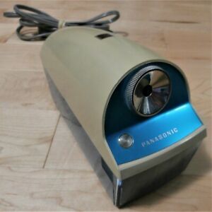 Vintage Ivory-Blue Panasonic Electric Pencil Sharpener Model No. KP-5 - Japan