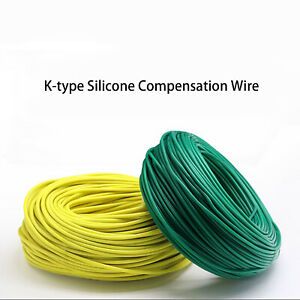 K-type Foldable Silicone Towline Compensation Flexible Thermocouple Wire 0.2mm