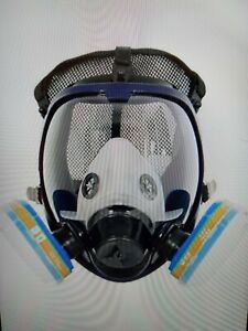Complete Suit Trudsafe 6800 Reusable Full Face Respirator for Painting Polish...