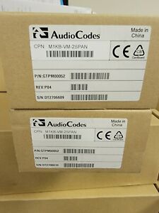 New AudioCodes Mediant 1000B Interface M1KB-VM-2SPAN GTPM00052