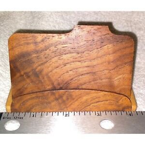 Heartwood Creations Handcrafted Wood Pocket Desk Business Credit Card Holder USA