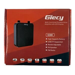 Giecy Portable 30W Rechargeable Voice Amplifier Bluetooth PA System G300