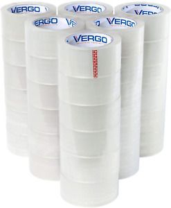 Vergo Industrial Heavy Duty Clear Packing Tape 2.7mil for Moving Packaging and