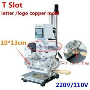 T slot Hot Foil Stamping Machine 10*13 LOGO PU PVC Paper Embossing Bronzing Tool
