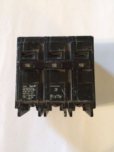 Siemens Circuit Breaker 100 Amp 3 Pole Type QP