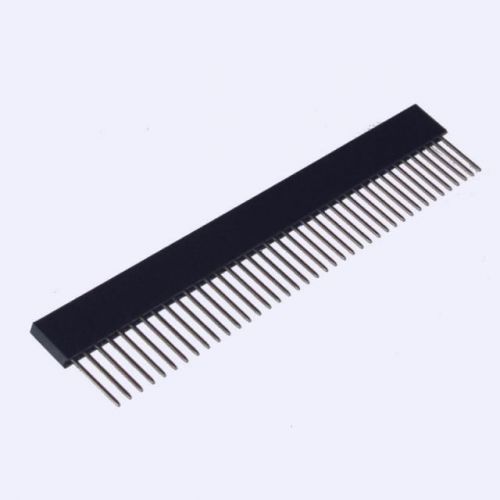2x 40-pin 1-row 0.1” long pin female header de3886 for sale
