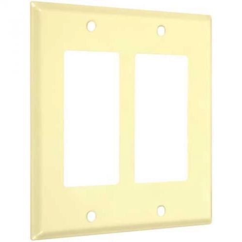 Wallplate double decor ivory wi-rr hubbell electrical products wi-rr for sale