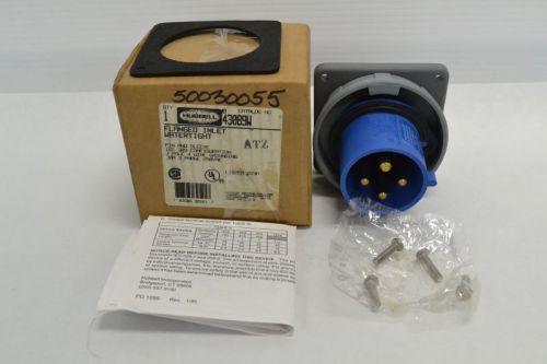 HUBBELL 430B9W PIN &amp; SLEEVE 3PHASE RECEPTACLE 250V-AC 30A AMP 4W 3P B248336