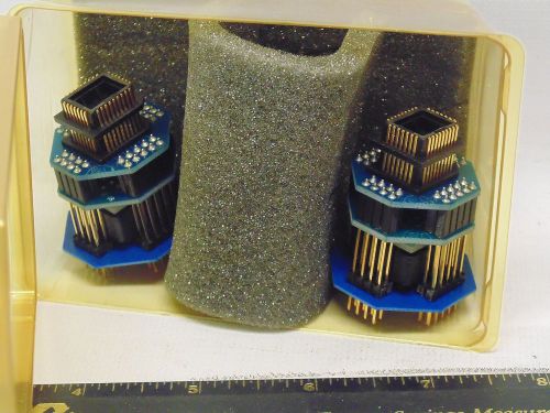 LOT OF POMONA 5878 GOLD PLATED PLCC SOCKET BREAKOUTS FOR LOGIC ANALYZERS P-9-51