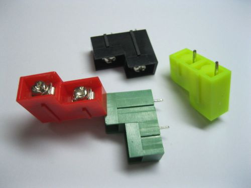 500 x screw terminal block connector 8.5mm 2 pin  high-low 4 color barrier type for sale
