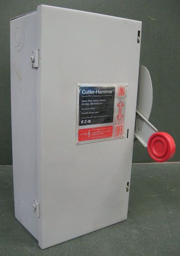 Cutler hammer dh361ngk heavy duty safety switch 30a 600v disconnect eaton 30 amp for sale