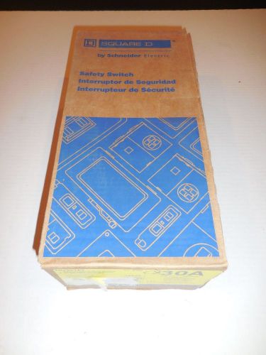 Schneider electric square d heavy duty safety switch 30a hu361ei new in box for sale