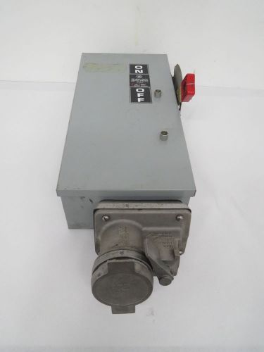 General electric ge th3362jch 60a 600v-ac 3p fusible disconnect switch b425980 for sale