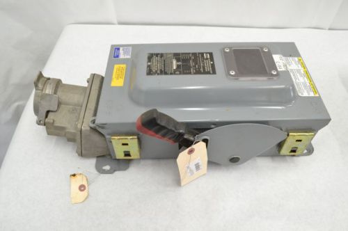 Crouse hinds wsrdw6352 fusible 60a 600v-ac 4p disconnect switch b209947 for sale